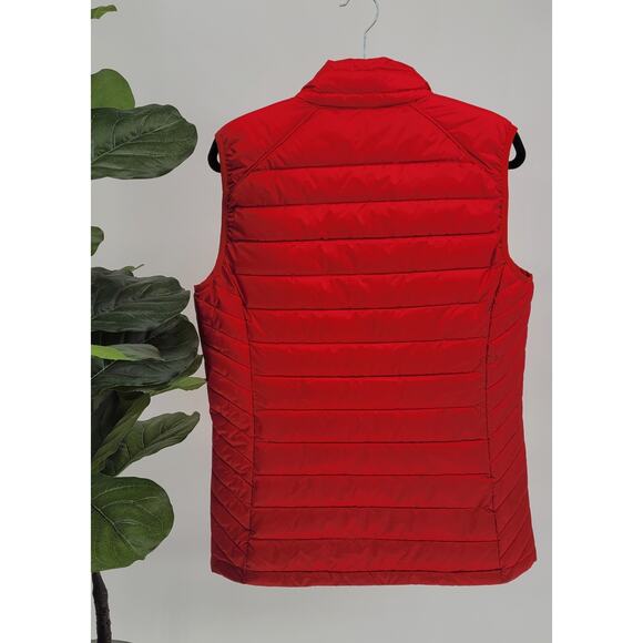 Clique Womens Red Quilted Full Zip Puffer Vest Size Large NWOT - Picture 4 of 8